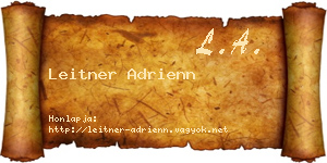 Leitner Adrienn névjegykártya